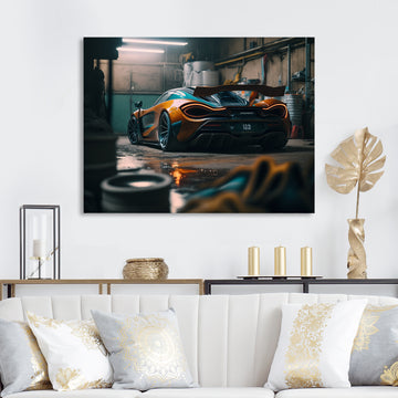720 In Underground Garage - Car Exotic Canvas Wall Art